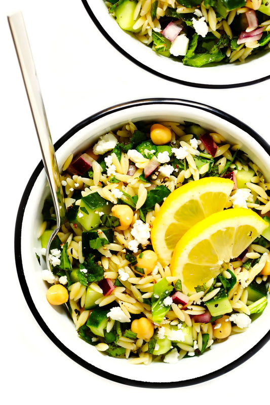 Lemony Orzo Salad with Herbs